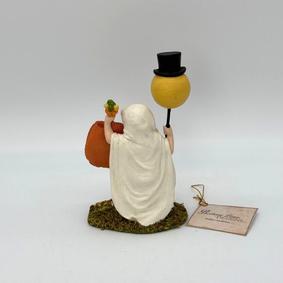 Bethany Lowe Boo Bandit Halloween Figure Boy in Ghost Costume Trick Or Treat NEW - Picture 7 of 8